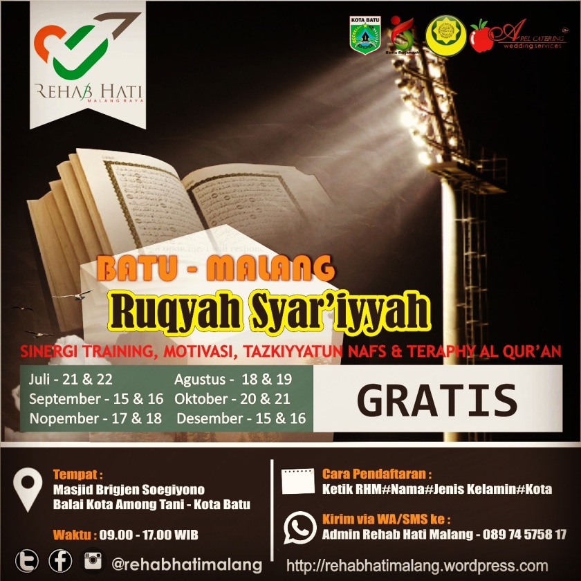 Pelatihan Training &amp; Terapi Ruqyah Syar'iyyah Batu Malang Surabaya Jember